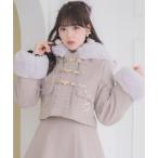  Rojita ROJITA Heart пряжка котороткое пальто ( розовый )