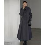  Louis ruebtikRUIRUE BOUTIQUE [2way] чистый Silhouette * одиночный maxi flair пальто l шерстяное пальто * maxi пальто *