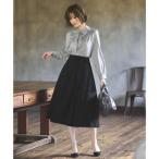 ルイルエブティック RUIRUE BOUTIQUE 洗えるシークレットゴムハイウエストＡライン美脚スカート （ブラック）