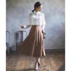 ルイルエブティック RUIRUE BOUTIQUE 洗えるシークレットゴムハイウエストＡライン美脚スカート （テラコッタ）