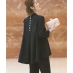 ショッピングセレモニー ルイルエブティック RUIRUE BOUTIQUE 【オケージョン対応】バックパールフレアトップス＆テーパードパンツ2点セットアップ セレモニー お呼