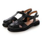 パレード Parade 本革フラットソールグルカサンダル SN8091 （ブラック）