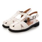 パレード Parade 本革フラットソールグルカサンダル SN8091 （ホワイト）