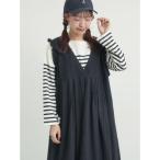 サマンサ モスモス Samansa Mos2 パネルボーダーバスクシャツ （ブラック）