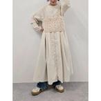 サマンサ モスモス Samansa Mos2 【ゆべし×Samansa Mos2】切替2WAYワンピース （キナリ）