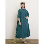 サマンサ モスモス Samansa Mos2 【接触冷感】シャツワンピース ≪S/Mサイズ≫ （グリーン）