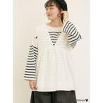 サマンサ モスモス Samansa Mos2 【Disney】ミッキーマウス/レース柄ベスト （オフホワイト）