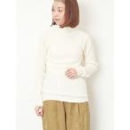 サマンサ モスモス Samansa Mos2 【マシンウォッシャブル】もちもちリブタートルネックニット （オフホワイト）