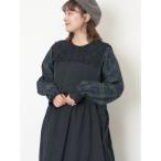 サマンサ モスモス Samansa Mos2 前後2WAYレース襟ブラウス （ネイビー）