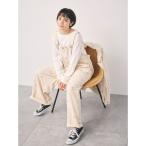 サマンサ モスモス Samansa Mos2 [オーガニックコットン]デニムサロペット （キナリ）