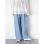 サマンサ モスモス Samansa Mos2 【オーガニックコットン】デニムバレルパンツ （サックスブルー）