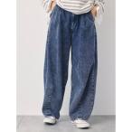 サマンサ モスモス Samansa Mos2 【オーガニックコットン】デニムバレルパンツ （ブルー）