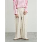 サマンサ モスモス Samansa Mos2 【オーガニックコットン】デニムバレルパンツ （キナリ）