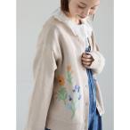 サマンサ モスモス Samansa Mos2 花柄ジャカードカーディガン （ベージュ）