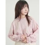 サマンサ モスモス Samansa Mos2 スタンドカラーレースブラウス （ピンク）