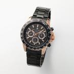 サルバトーレマーラ Salvatore Marra 電波ソーラークロノグラフ腕時計 （ピンクゴールド×ブラック）