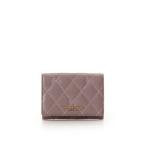 サマンサタバサプチチョイス Samantha Thavasa Petit Choice リボンキルト ミニ財布 (ブラウン)