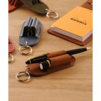 ジャマレ Jamale [Jamale] 日本製 牛革レザー ペンホルダー 印鑑ホルダー メンズ レディース （ライトブラウン）