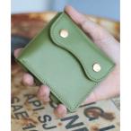 ショッピングミニ財布 ジャマレ Jamale [Jamale] 牛革レザーコンパクトミニ財布 （カーキ）