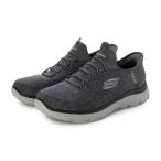 スケッチャーズ SKECHERS スリップインズ：サミッツ キー ペース（チャコール×ブラック）