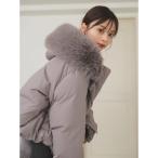 ショッピングフード スナイデル SNIDEL 【WEB限定カラーあり】西川フードファーショートダウン （GRY）