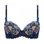 ショッピングトリンプ トリンプ Triumph Triumph レッドレーベル バイ トリンプ0124 ブラジャー(D,E,Fカップ) TR0124 WHU （ネイビー系）