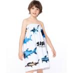 テディショップ Teddyshop 【60×120cm】キッズ ふんわりポップデザインプールラップタオル （シャーク）