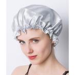 テディショップ Teddyshop レディース 艶めくシルクのヘアナイトキャップ+試験片 2点セット （ライトグレー）
