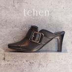 テーン tehen きちんと見える 大人エレガンスミュール TN1727A （ブラック2）