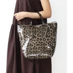 スリーフォータイム Three Four Time エナメルドット刺繍2WAYトート （ブラウン）