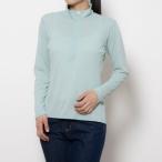 tigolaTIGORA женский уличный футболка с длинным рукавом dry UV длинный рукав половина ZIP TR-9D2425TL ( затонированный зеленый )