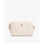 トミー ヒルフィガー TOMMY HILFIGER モノグラムロゴカメラバッグ (アイボリー)