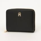 ショッピングHILFIGER トミー ヒルフィガー TOMMY HILFIGER アイコニックミディアムジップフラップウォレット （ブラック）