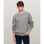 トミー ヒルフィガー TOMMY HILFIGER クラシックケーブルクルーネックセーター （グレー2）