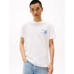 トミー ヒルフィガー TOMMY HILFIGER レギュラーペイズリーフラッグTシャツ (ホワイト)
