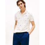 トミー ヒルフィガー TOMMY HILFIGER クリッターレギュラーポロシャツ (ホワイト)