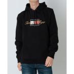 ショッピングTOMMY トミー ヒルフィガー TOMMY HILFIGER ゴールドエンブロイダーフーディー （ブラック）