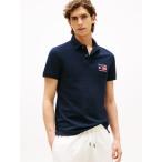 トミー ヒルフィガー TOMMY HILFIGER ヒルフィガーフラッグレギュラーポロ (ネイビー)