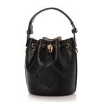 トリーバーチ TORY BURCH Tモノグラム レザー ミニ バケットバッグ （BLACK）