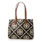 トリーバーチ TORY BURCH Tモノグラム エンボス スモール トート バッグ （BLACK）