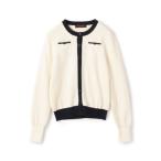 キャバン CABaN 【TVドラマ着用】CABaN コットンカシミヤ バイカラークルーネックカーディガン （12 ホワイト系）