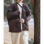 ショッピングFleece スモア S'more S'more/(U)ZIPPER FLEECE JACKET （ブラウン）