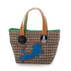 ツモリチサト キャリー tsumori chisato CARRY ウールチェック ハンドバッグ ミニバッグ （オレンジ）