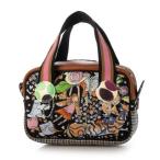 ショッピングツモリチサト ツモリチサト キャリー tsumori chisato CARRY マルチチェック 2way ミニボストン ハンドバッグ ショルダーバッグ （ブルー）