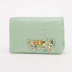 ショッピングツモリチサト ツモリチサト キャリー tsumori chisato CARRY キラネコストーン 2つ折り財布 （グリーン）