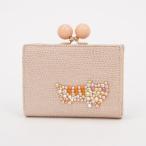 ショッピングツモリチサト ツモリチサト キャリー tsumori chisato CARRY キラネコストーン がま口 2つ折り財布 （ピンク）