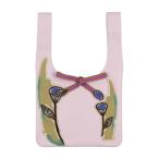 ツモリチサト キャリー tsumori chisato CARRY 花ししゅう ハンドバッグ ミニバッグ お財布バッグ （ラベンダー）