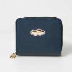 ショッピングツモリチサト ツモリチサト キャリー tsumori chisato CARRY くもマーク 財布 2つ折り ラウンドファスナー小銭入れ （ネイビー）