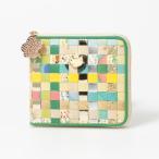 ツモリチサト キャリー tsumori chisato CARRY エポネコメッシュ ラウンドファスナー2つ折り財布 (グリーン)