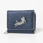 ショッピングツモリチサト ツモリチサト キャリー tsumori chisato CARRY キラネコフラワー 3つ折り財布 ミニ財布 （ネイビー）